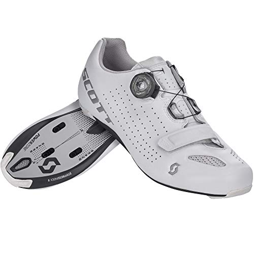 Scott Road Vertec Boa Chaussures de vélo de route pour femme Blanc/argenté 2021
