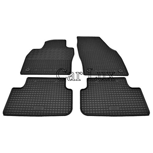 Car Lux DUO05958 – Tappeto proteggi bagagliaio + tappetini in gomma su misura per T-Cross dal 2019-