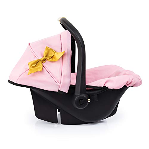 Bayer Design 67990AA Puppen-Autositz EasyGo, Puppenzubehör, passend zu Vario-Puppenwagen, mit Abdeckung, rosa, Gold mit… – Bild 4