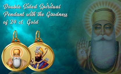 Image of DIVINITI 24K Gold Plated Double-Sided Religious Pendant with Premium Gift Box, Spiritual Locket for Men & Women, Devotional Jewellery for Gifting & Everyday Wear