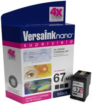 VersaInk-Nano HP 67 MS MICR Black Ink Cartridge for Check Printing