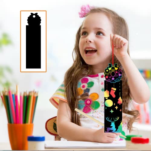 Johiux Graffi natalizi per bambini, 48 segnalibri