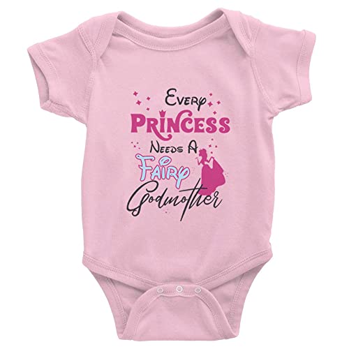Every Princess Needs A Fairy Godmother Infant Long Sleeve Cotton Bodysuit Romper Jumpsuit