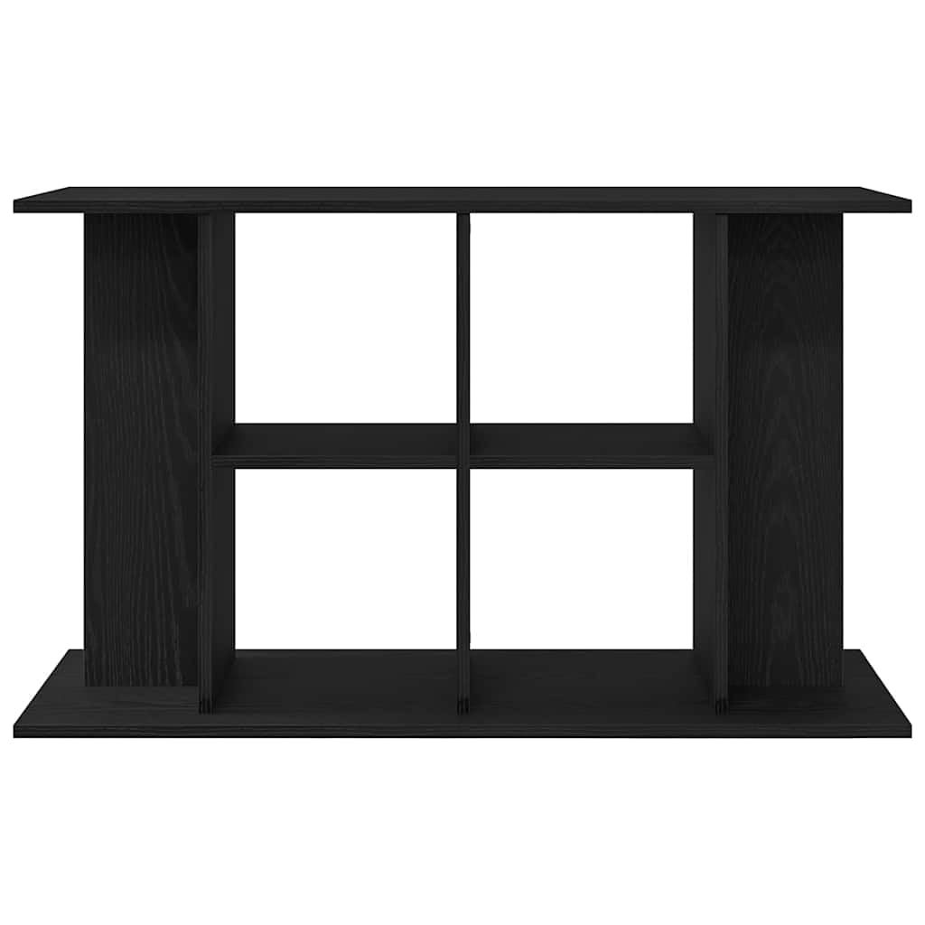 vidaXL Support d'aquarium Chêne Noir 100x40x60 cm Bois d'ingénierie