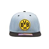 Fan Ink Borussia Dortmund 'Nirvana' Adjustable Snapback Hat/Cap | Black/Denim