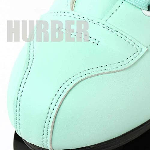 Hurber Women Roller Skates High-Top Double-Row PU Leather Roller Skates for Women (Flash Wheel,38 - US:7)