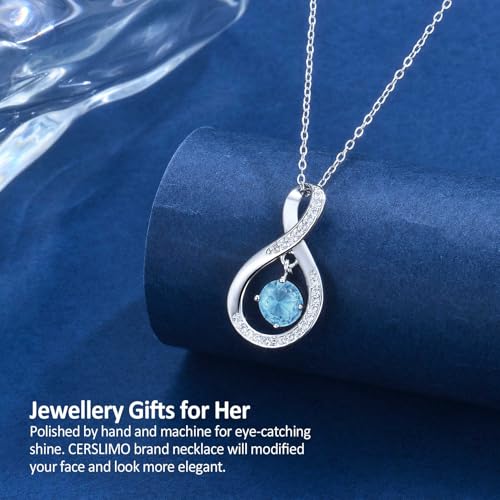 Collar de piedra natal infinita para emocionar a tu hija o abuela en su cumpleaños 5