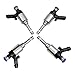 Fuel Injectors Compatible Replacement for 06H906036G Fit for Audi Q3 Q5 TT A3 A4 A5 A6 (& Quattro) Jetta CC Beetle EOS GTI Tigua-n Passat Passat CC L4 2.0L 2008-2018 4 Pcs