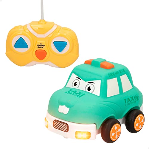 ColorBaby 49586 - Coche teledirigido con Luces para niños a Partir de los 2 años/Juguete para niños Radio Control con Movimiento hacia adelante y hacia atrás/Regalo para niños