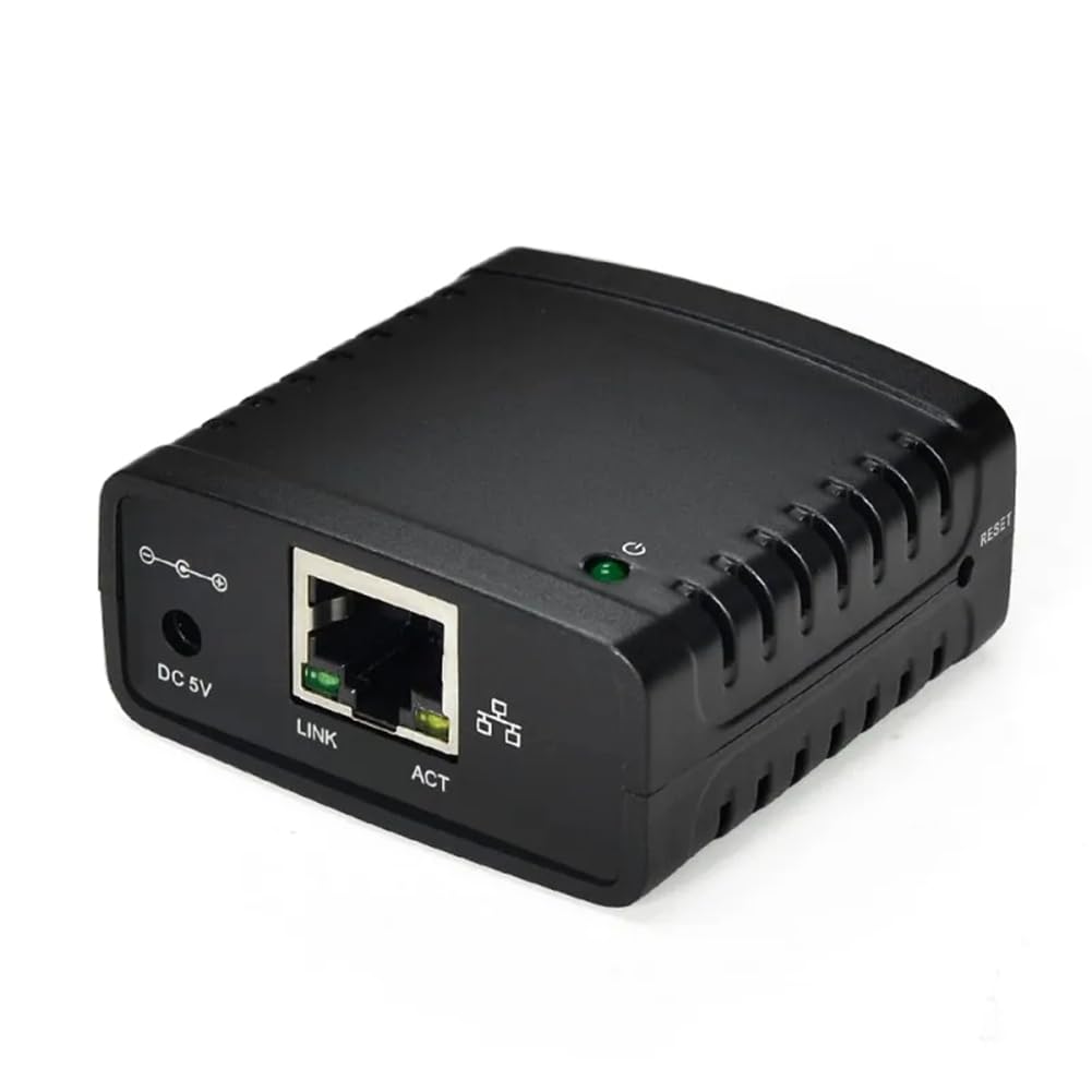 Serveur d'impression USB 2.0 LRP 100 Mbps LAN Ethernet HUB Adaptateur Secteur Prise UE