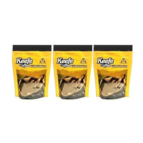 Vista 6 de Keefe Coffee 100% café liofilizado prémium colombiano bolsa sellada de 3 onzas
