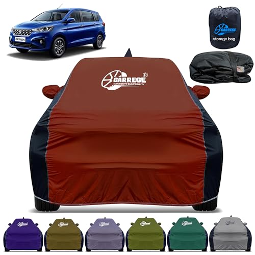Image of Car Cover for Maruti Ertiga All-Weather & Scratch Protection with Mirror & Antenna Pockets | Washable Fabric | Custom Fit | Premium Multicolor | We Send Any One Color from Showing Image