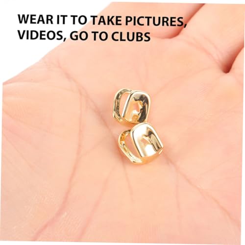 4 piezas tapas de dientes estilo Hip Hop chapado miniatura 7