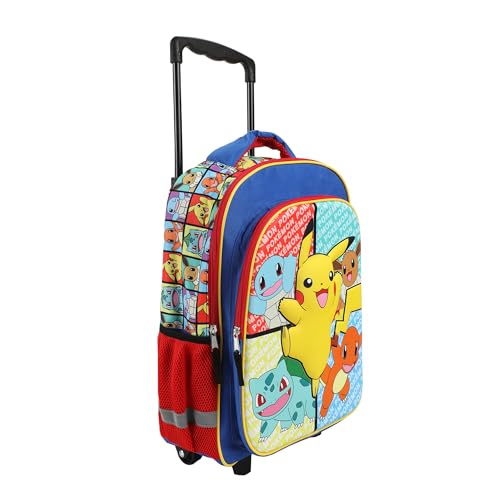 Bioworld Pokemon Pikachu And Favorite Characters 16" Youth Rolling Backpack3