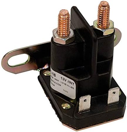Stens New Starter Solenoid 435-151 Replacement for: John Deere L100, L105, L108, L110, L111, L118, L120, LA135, LA140, LA145, LA150, LA155, LA165, LA175, X110, X120, X140, Z225, Z425, Z445