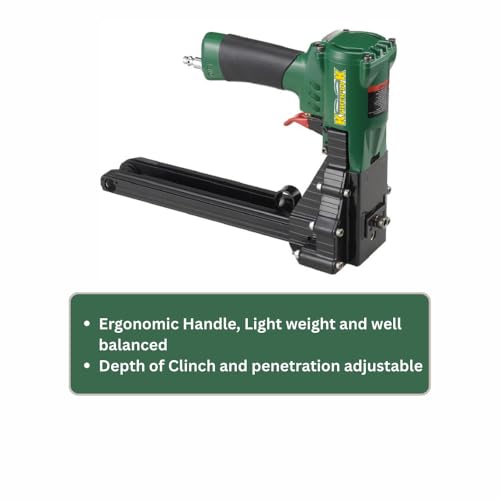 Klinch-Pak KP-CPN Pneumatic 1-1/4 Inch C-Crown Carton Closing Top Stapler for C-Series 5/8-Inch to 3/4-Inch Staples Leg SIM to H-3064, Ideal for Box Closing, Displays and Packaging