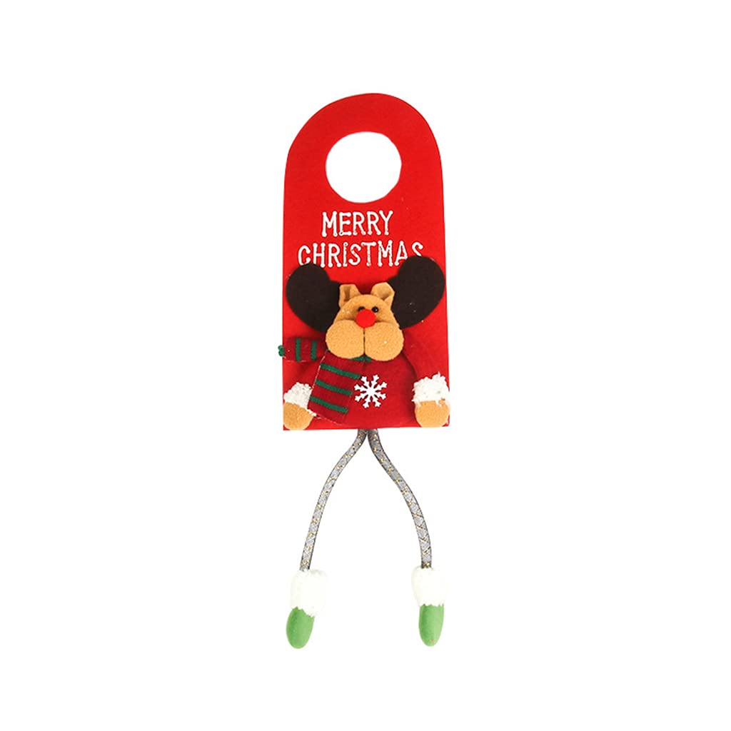 Yjcnelcr Colgantes para colgar en la puerta de Navidad, adornos para pomos de puerta, decoración de Navidad