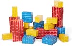 Melissa & Doug Blocs de construction en carton Jumbo Extra-Thick - 40 Blocs dans 3 SizesJumbo Extra-Thick Cardboard Pretend Brick pour le bâtiment