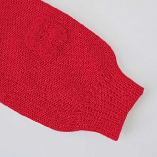 Baby Girl Crochet Sweaters Knit Crew Neck Button Cardigan Toddler Long Sleeve Warm Fall Winter Clothes3