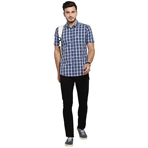 Image of Red Tape Men's Checkered Regular Fit Casual Shirt