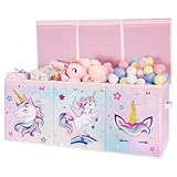 Design de séparation : notre organisateur de jouets peut être divisé en trois zones avec une cloison, vous pouvez mettre différents articles dans différentes zones. Les séparateurs permettent de séparer les différents types de jouets. Il est super facile à assembler et sépare l'espace pour tous les types de jouets