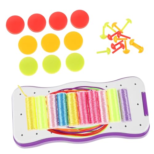 Beatifufu Plastic Knitting Machine Set Beading Accessory Kit for Girls Weaving Rope DIY Bracelet Making Loom Kit