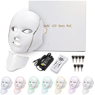 Deciniee LED Mask,7 Color Light Therapy Mask Beauty Photon Skin Phototherapy LED Face Mask,Anti-Aging Facial Care Mask Anti-Wrinkle Skin Tightening Mask