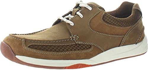 Clarks Tênis masculino Langton Lane, Nobuck marrom, 7 | Amazon.com.br