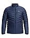 Pioneer Camp Herren Jacke Übergangsjacke Steppjacke Packbar für Freizeit Wandern Reisen Lightweight Puffer Jacket(Navy;XL)