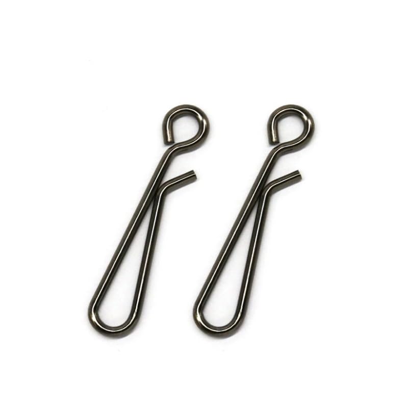 200 piezas conectores snap y swiveles para pesca acero inoxidable miniatura 6
