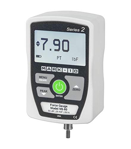 Mark-10 M2-50 Series M2 Digital Force Gauge, 50lbF Capacity