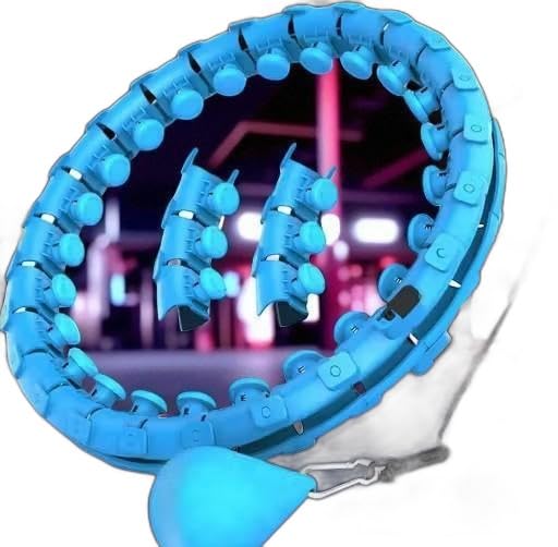 Weighted Hula Ring Hoop Weight Loss Circle Detachable with 24 Ring(52 Inch) 360 Degree Spinning Ball for Men & Women Adults Weight Loss, Smart Exercise Equipment - (Multicolour) |PAR-P541-image-29