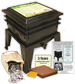 Worm Factory Basic Black 3 Tray Worm Composter (Black)
