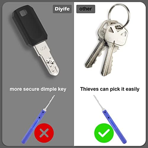 TSA Luggage Locks with Keys, [2 Pack] Diyife Security Suitcase Padlocks with Keys Heavy Duty Zinc Alloy TSA Lock Small Suitcase Locks with 4 Keys for Luggage Travel Suitcase Bag Case (Orange)