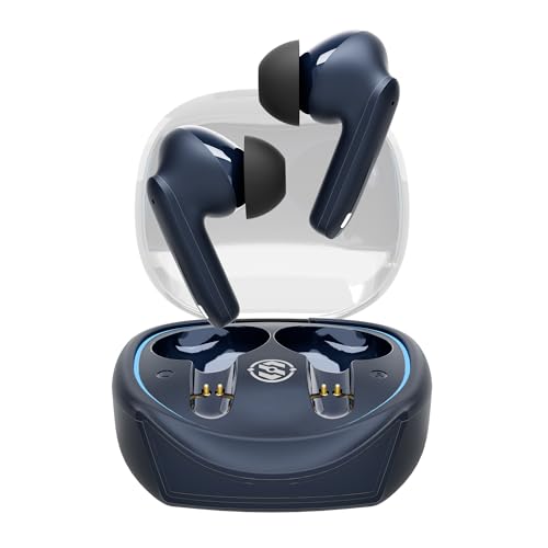 Image of Wireless Earbuds, TWS Bluetooth 5.3, ENC, Touch Controls, Blue