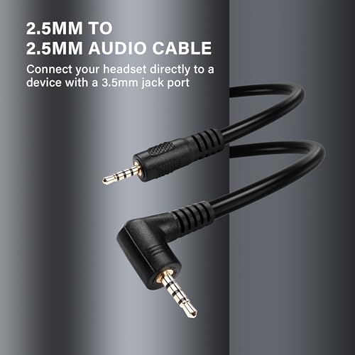 Cable auxiliar audio 2.5mm ángulo recto 0.3M miniatura 2