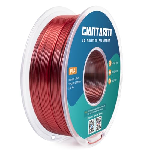 Image of GIANTARM Dual Color PLA Filament, Silk PLA Filament 1.75mm + /-0.02mm,1KG Spool(2.2lbs) Vacuum Packaging, 3D Printing Filaments Fit Most FDM Printer