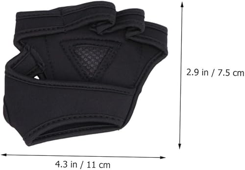 Miniatura 5 de INOOMP Guantes de gimnasio para hombres y mujeres, guantes de entrenamiento para hombres, guantes de mano para hombres y hombres, guantes sin dedos,