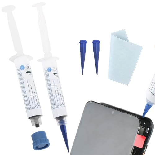 RongZy 2 Pièces RTV Silicone Colle Écran Téléphone pour Réparation Écran LCD et Tactile, Adapté à Samsung, Xiaomi, Huawei, etc.