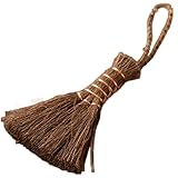 Kleiner Handbesen, 5, 9 x 3, 4 hängendes Teezeremonie-Set, mit Komfortgriff, Kleiner Schneebesen mit braunem Haar, Bonsai-Werkzeug für Zuhause, Büro, Reinigung