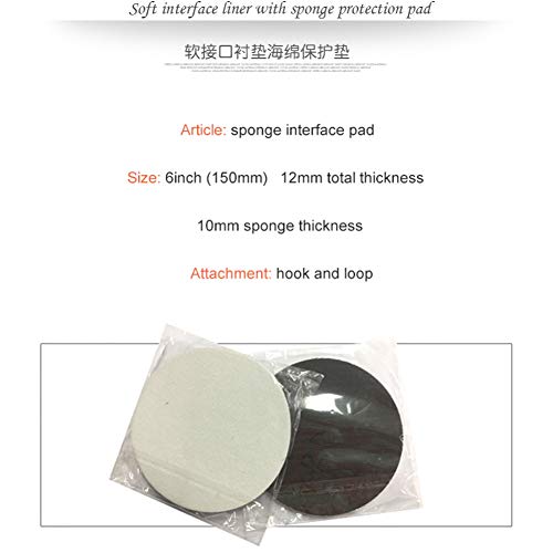 Pad d'interface souple 150 mm disque mousse de protection pour ponceuse orbitale