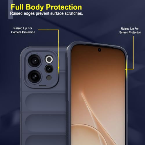 Image of Zapcase Back Case Cover for Vivo V70 5G | Compatible for Vivo V70 5G Back Cover | Liquid Silicon Magic Case with Camera Protection | Sapphire