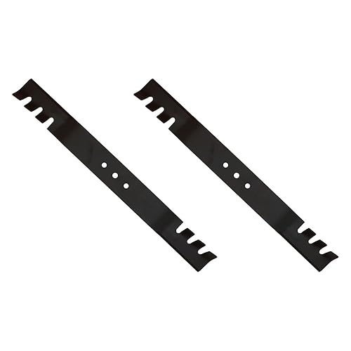 Miniatura 4 de Stevens Lake Parts Juego de 2 cuchillas dentadas para los modelos Toro, sustituye a 108-9764-03 108-9764-03-A 131-4547-03 131-4547-03-A