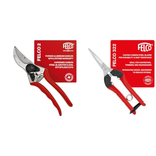 FELCO F-2 Classic Hand Pruner and FELCO 322 Snips