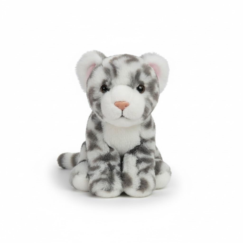 Peluche léopard des neiges douce pour doudou de bébé
