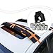 YIJU Universal Car Soft Roof Rack Pads for Cars and Suvs Portable Luggage Carrier System Car Roof for Canoe Paddleboard