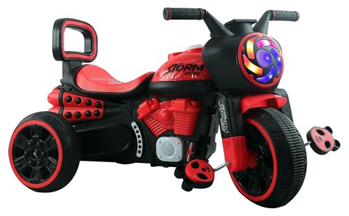 Image of Joyride Storm 250 Bike Pedal Tricycles for Kids 1 to 4 Years| Kids Cycle with Musical Horn, LED Lights,Durbale EVA Wheels| Fun Outdoor Cycle for Kids for 2 Years | 4 Colors (red)