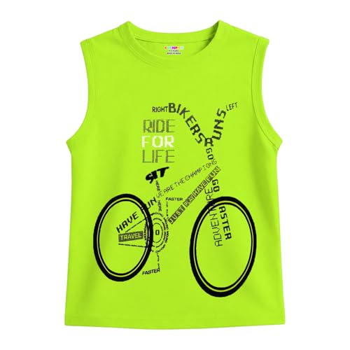 Image of Kuchipoo Boys Regular Fit Sleeveless Cotton T-Shirts