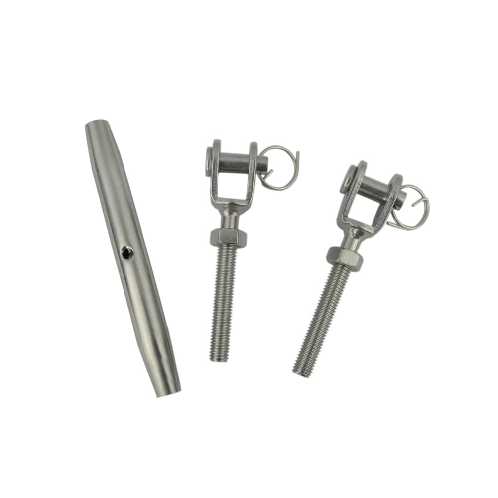 2 Piece Stainless Steel Rigging Screw Jaw 8mm Closed Body Jaw Turnbuckle Thread~p85566107 - View #8