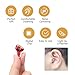 Hearing Aid for Seniors Adults Noise-Cancelling - Hearing Amplifier Invisible Sound Amplifier Digital Hearing Enhancement Devices Hearing Aid Cleaning Tools Included (a pair red blue)